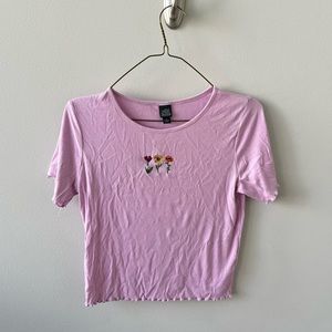 Flower Patch Pink Crop Top